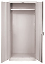 Hallowell 800 Series Industrial Grade Steel Cabinet, Wardrobe Configuration MedSafe Antimicrobial Double Door 36