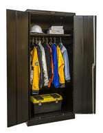 Hallowell 800 Series Commercial Steel Cabinet, Wardrobe Configuration Double Door 48