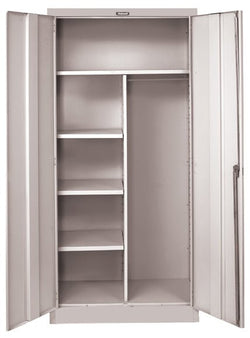 Hallowell 800 Series Industrial Grade Steel Cabinet, Combination Configuration MedSafe Antimicrobial Double Door 36"C x 18"D x 78"H (HAL-855C18AM)