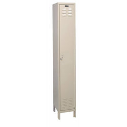 Hallowell ValueMax Metal Locker: Premium Wardrobe Single-Tier, 1-Wide - 12"W x 12"D x 78"H (HAL-UH1228-1)