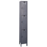 Hallowell ValueMax Metal Locker: Premium Wardrobe Triple - Tier, 1 - Wide - 12