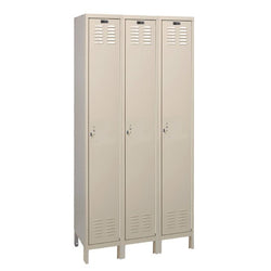 Hallowell ValueMax Metal Locker: Premium Wardrobe Single-Tier, 3-Wide - 36"W x 12"D x 78"H (HAL-UH3228-1)
