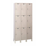Hallowell ValueMax Metal Locker: Premium Wardrobe Triple - Tier, 3 - Wide - 36
