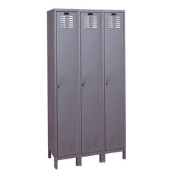 Hallowell ValueMax Metal Locker: Premium Wardrobe Single-Tier, 3-Wide - 36"W x 15"D x 78"H (HAL-UH3258-1)