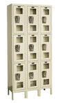 Hallowell Safety View Triple - Tier 3 - Wide Lockers 36