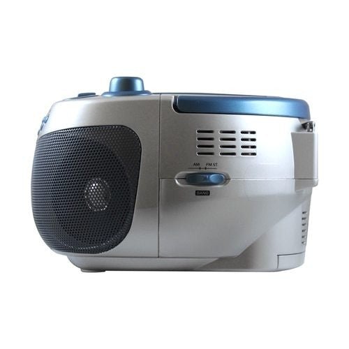 HamiltonBuhl Ear AudioStar Boombox Radio, CD, USB, Cassette Player with Tape and CD to MP3 Converter - Blue (HML - 5050ULTRA) - SchoolOutlet