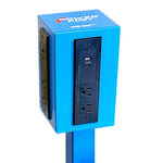 HamiltonBuhl PowerPost Mobile Charging Tower with 8 AC Outlets, 4 USB and 4 USB - C Ports (HML - CTB16) - SchoolOutlet