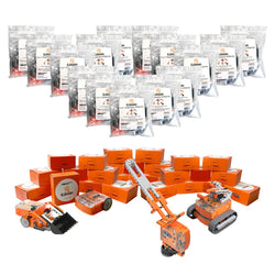 HamiltonBuhl Edison Educational Robot Kit - Set of 30 Edison Robots with 15 Edison Expansion Construction Kits - STEAM Education - Robotics and Coding (HML-EDIBOT-30-C)