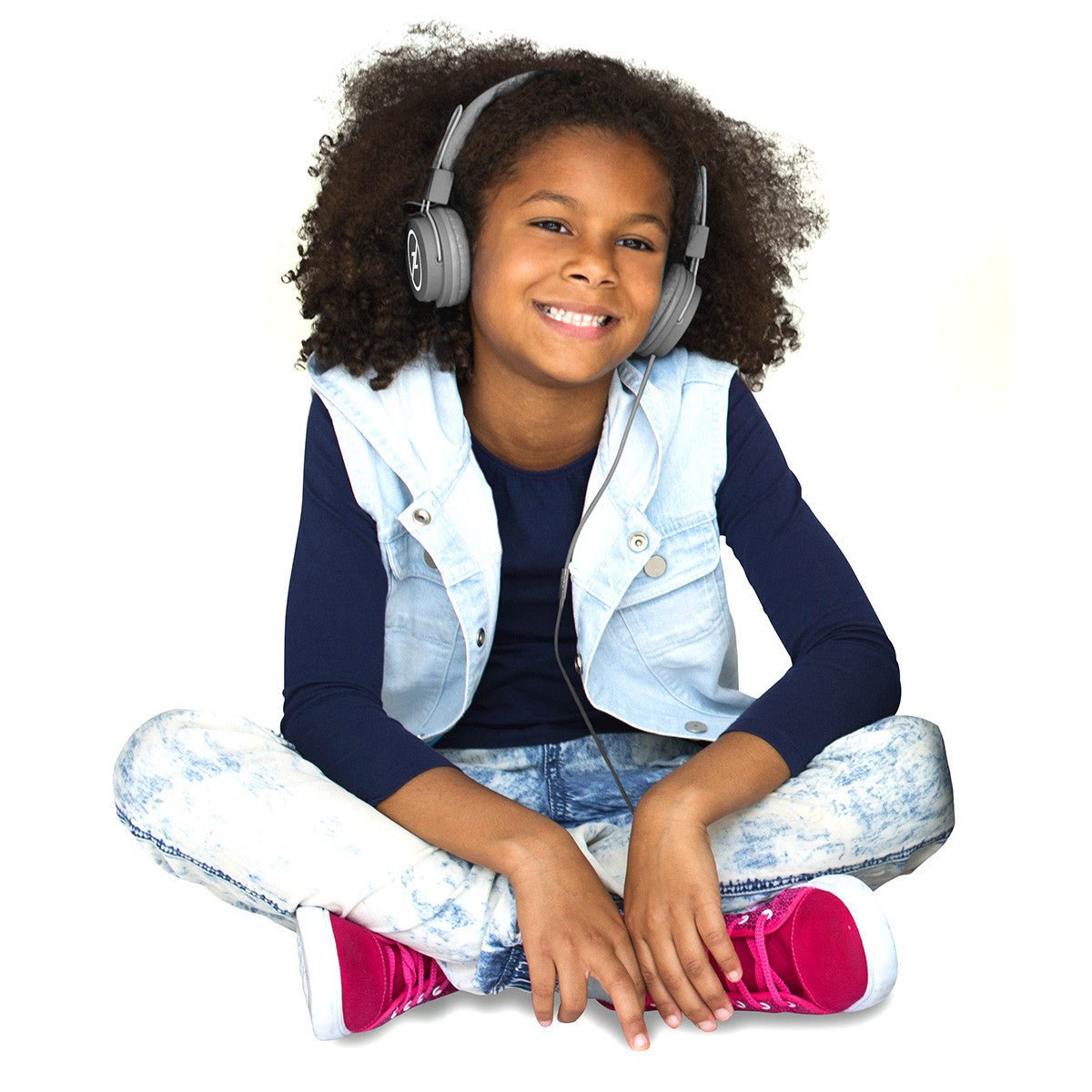 HamiltonBuhl Favoritz TRRS Headset with In - Line Microphone 50 Pack (HML - FVGRY - 50) - SchoolOutlet