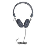 HamiltonBuhl Favoritz TRRS Headset with In - Line Microphone 50 Pack (HML - FVGRY - 50) - SchoolOutlet