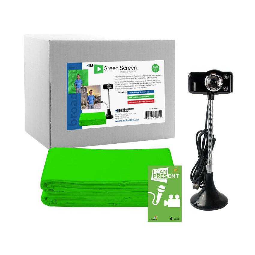HamiltonBuhl - STEAM - Green Screen Production Kit (HML - GRN - KIT) - SchoolOutlet