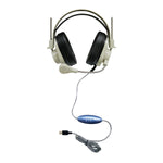 HamiltonBuhl Deluxe USB Headset with Gooseneck Microphone (HML - HA - 66USBSM) - SchoolOutlet
