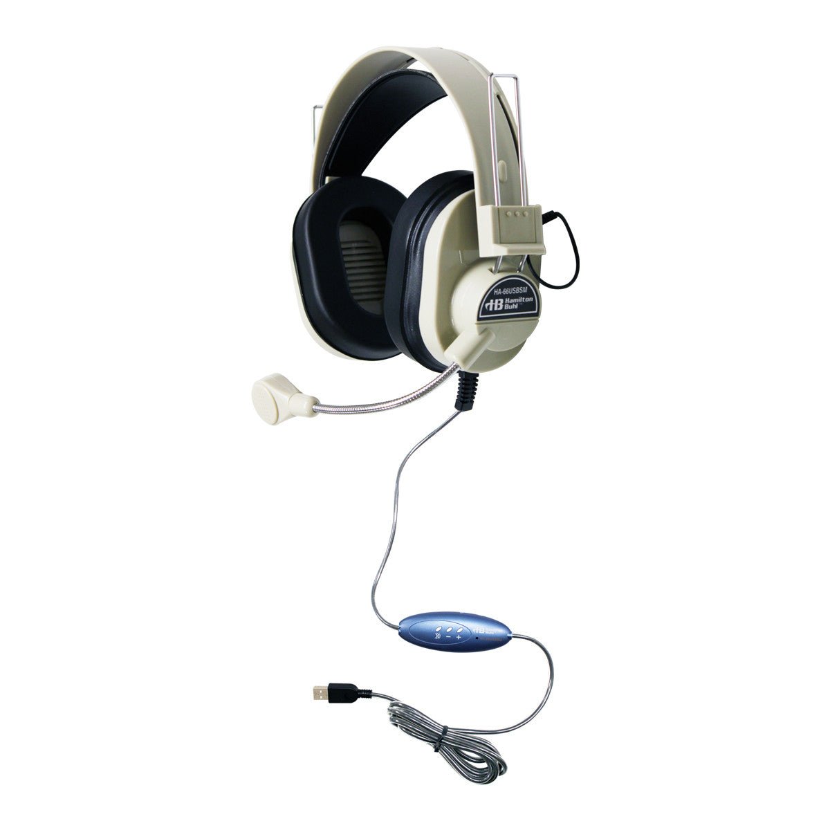 HamiltonBuhl Deluxe USB Headset with Gooseneck Microphone - 40 Pack (HML - HA - 66USBSM - 40) - SchoolOutlet