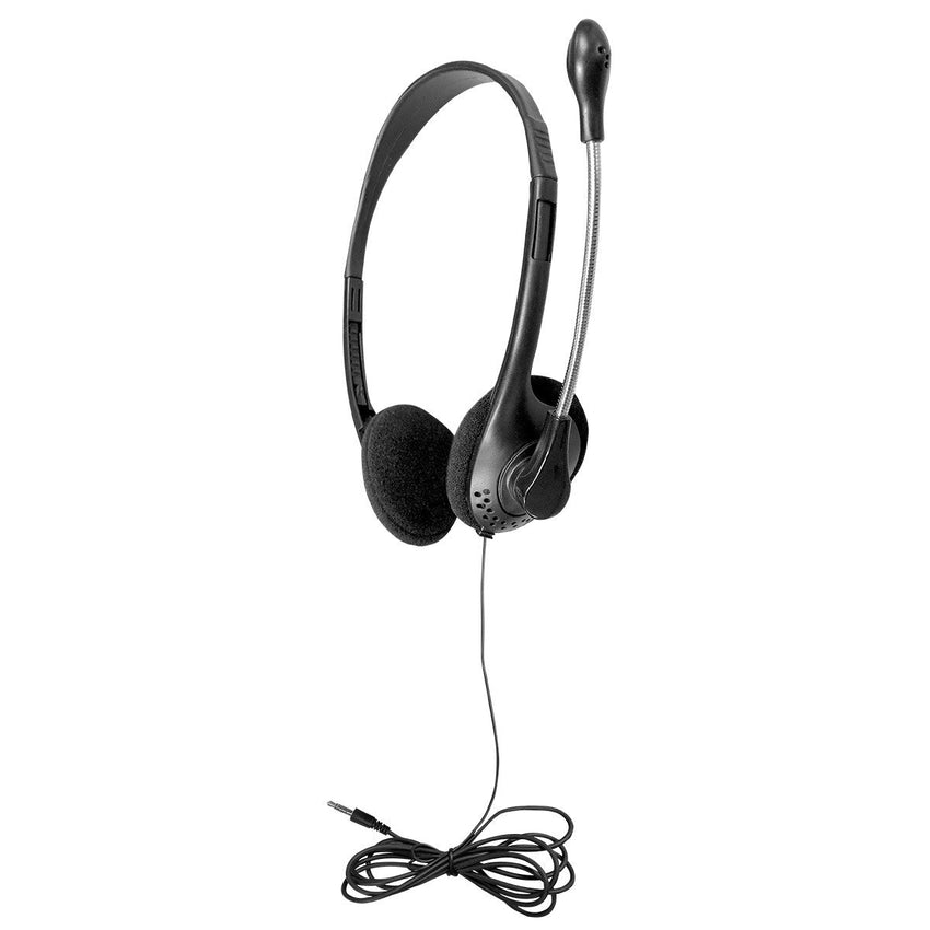 HamiltonBuhl Multi - Pack of 200 Personal Headsets with Steel - Reinforced Mic, TRRS Plug and Foam Ear Cushions (HML - HA2G - P200) - SchoolOutlet