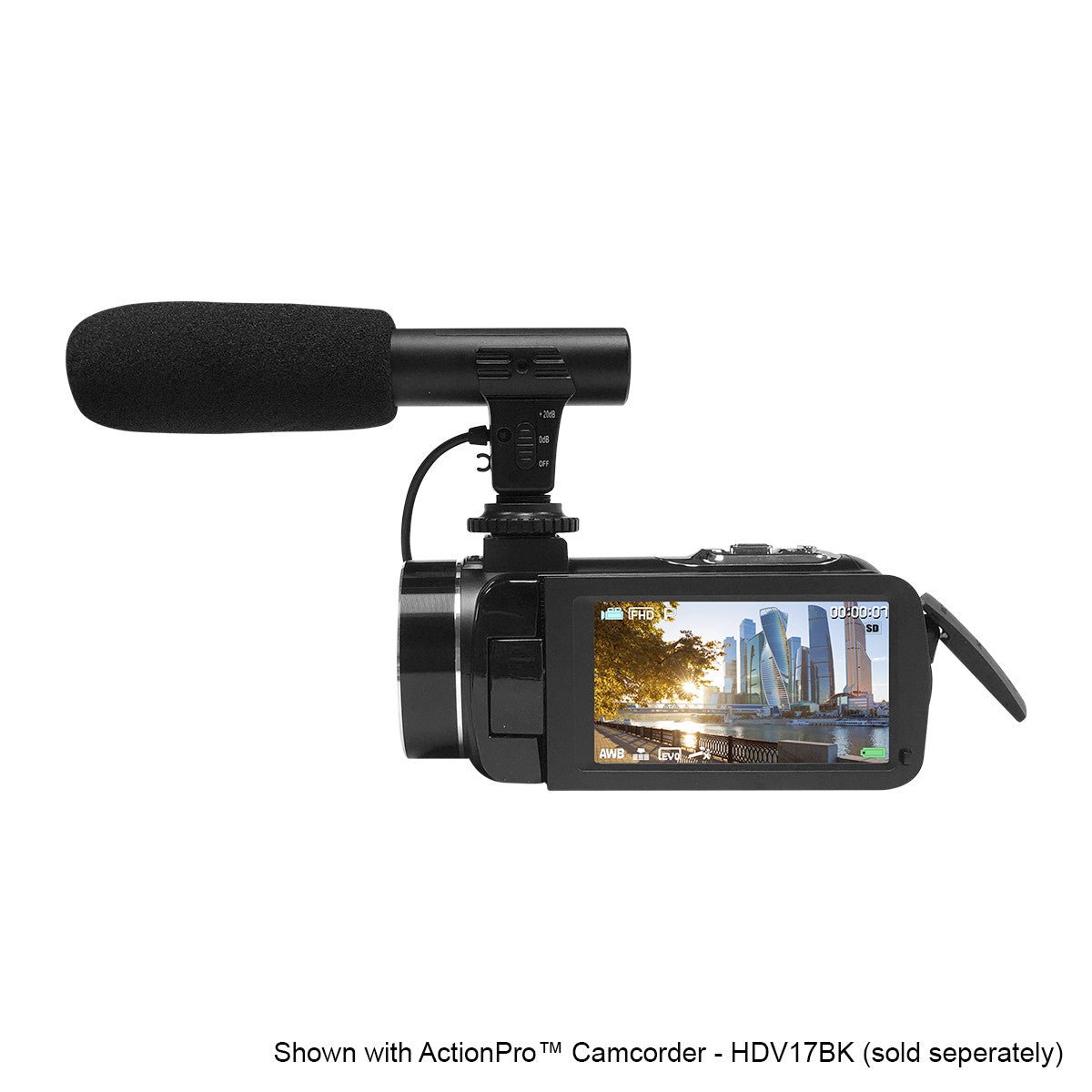HamiltonBuhl ActionPro 30MP, 18x Digital Zoom, 2.7K High - Definition Digital Camcorder (HML - HDV17BK) - SchoolOutlet