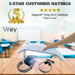 HamiltonBuhl HygenX Vray Portable UV Sanitizer - High Intensity Portable and Cordless UV - C Sanitizer - Kills 99.9% of Bacteria (HML - HYGENX - VRAY) - SchoolOutlet