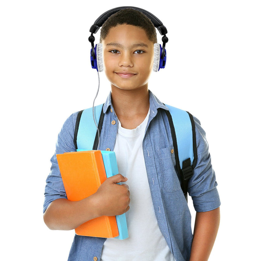 HamiltonBuhl HygenX Sanitary, Disposable Ear Cushion Covers for 4.5" Deluxe - Sized Headphones and Headsets, Master Carton of 600 Pairs (HML - HYGENXCP45 - XXX) - SchoolOutlet