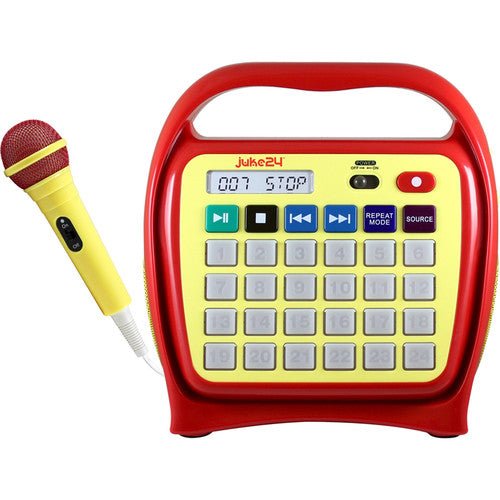 Hamilton Buhl J22RCS1YR Portable Digital Jukebox with CD Player & Karaoke Function Red/Yellow (HML - J22RCS1YR) - SchoolOutlet
