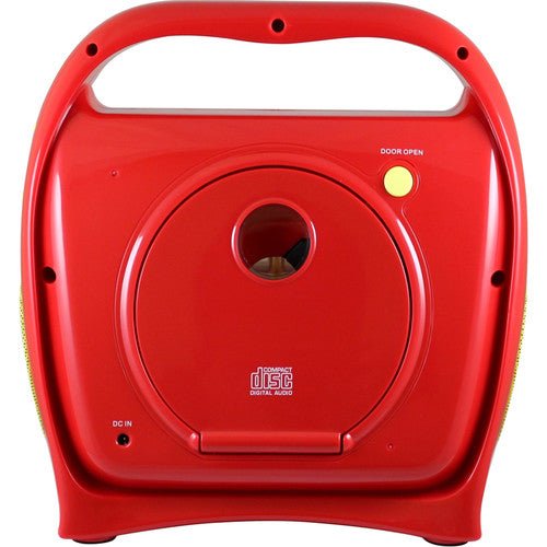 Hamilton Buhl J22RCS1YR Portable Digital Jukebox with CD Player & Karaoke Function Red/Yellow (HML - J22RCS1YR) - SchoolOutlet
