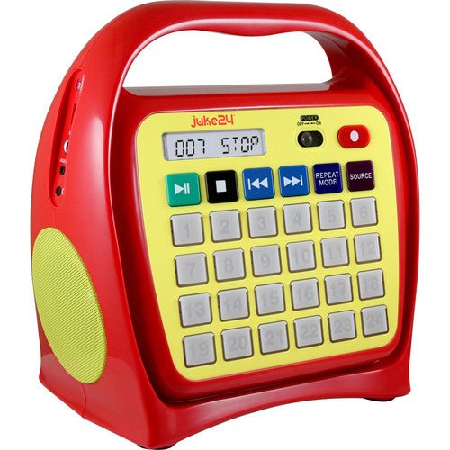 Hamilton Buhl J22RCS1YR Portable Digital Jukebox with CD Player & Karaoke Function Red/Yellow (HML - J22RCS1YR) - SchoolOutlet