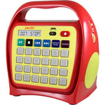 Hamilton Buhl J22RCS1YR Portable Digital Jukebox with CD Player & Karaoke Function Red/Yellow (HML - J22RCS1YR) - SchoolOutlet
