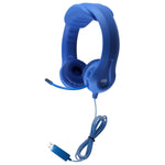 HamiltonBuhl Flex - Phones Virtually Indestructible Foam USB Headsets with Gooseneck Microphone – BLUE (HML - KFX2U - BLU) - SchoolOutlet