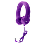 HamiltonBuhl USB - C Flex - Phones Virtually Indestructible Foam Headphones – Black with Blue Ear Cushions (HML - KIDS - XXX) - SchoolOutlet