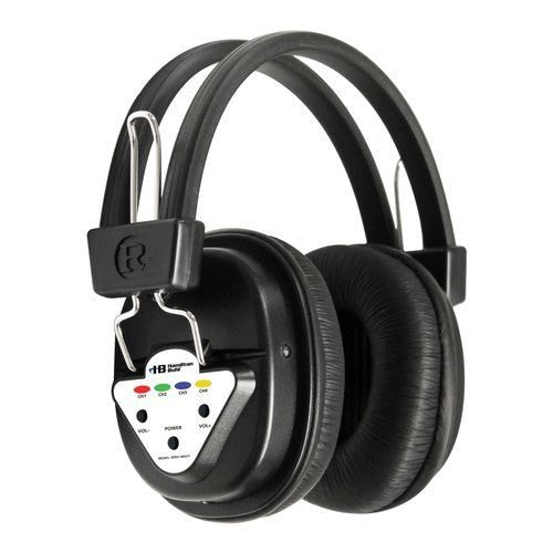 HamiltonBuhl 12 - Station Wireless Listening Center with Wireless Multi - Channeled Transmitter and Headphones (HML - LCP/12/901) - SchoolOutlet
