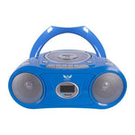 HamiltonBuhl 6 - Person Listening Center with AudioAce Bluetooth Media Player, 2 Blue, 2 Green and 2 Red Flex - Phones Headphones, Jackbox and Carry Case (HML - LCP/CD385/6FX) - SchoolOutlet