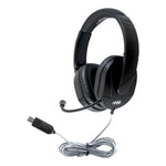 HamiltonBuhl MACH - 2 Deluxe - Sized Multimedia Headset with Steel - Reinforced Gooseneck Mic - 40 Pack (HML - M2USB - 40) - SchoolOutlet