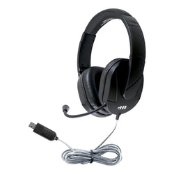 HamiltonBuhl MACH-2 Multimedia Stereo Headset - Over-Ear with Steel Reinforced Gooseneck Mic (HML-M2USB)