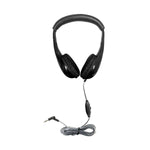 HamiltonBuhl Motiv8 TRS Classroom Headphone with In - line Volume Control (HML - M8BK1) - SchoolOutlet