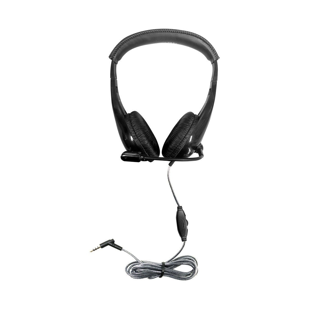 HamiltonBuhl Motiv8 TRRS Classroom Headset with Gooseneck Mic and In - line Volume Control (HML - M8BK2) - SchoolOutlet