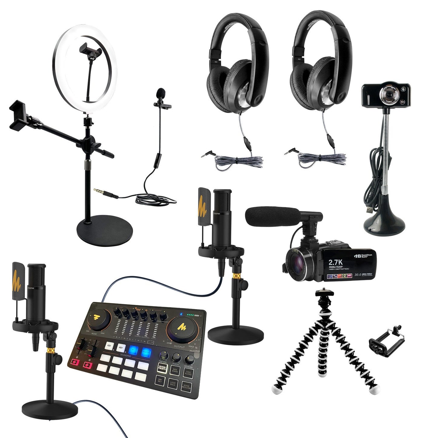 HamiltonBuhl Media Production Studio: Ultra Interview Kit 3 (HML - MPSK - INT3) - SchoolOutlet