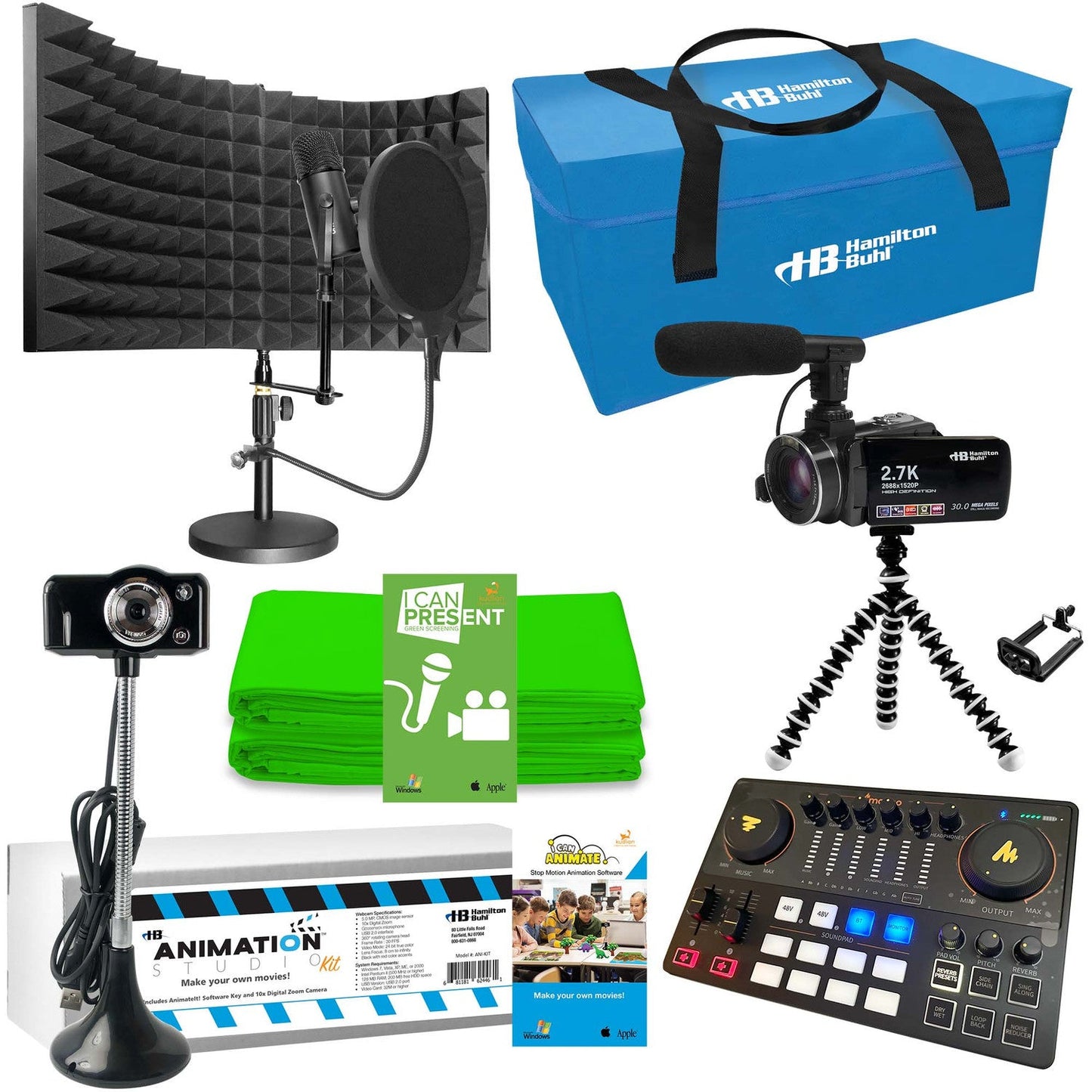 HamiltonBuhl Media Production Ultra - Deluxe Studio Kit (HML - MPSK - XL) - SchoolOutlet