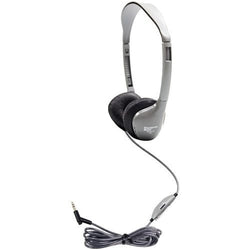 HamiltonBuhl SchoolMate On-Ear Stereo Headphone with Leatherette Cushions and in-line Volume (HML-MS2LV)
