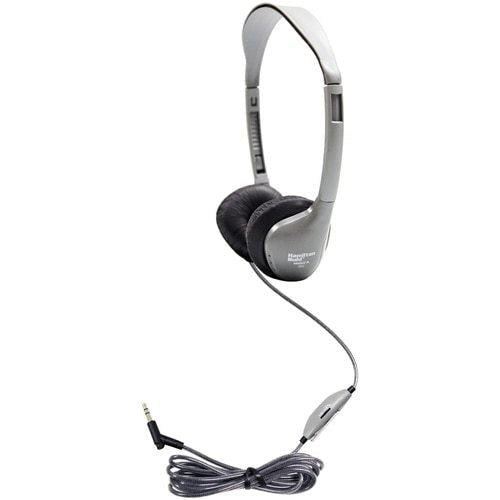 HamiltonBuhl SchoolMate On - Ear Stereo Headphone with Leatherette Cushions and in - line Volume (HML - MS2LV) - SchoolOutlet