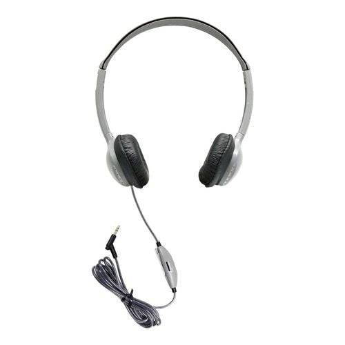 HamiltonBuhl SchoolMate On - Ear Stereo Headphone with Leatherette Cushions and in - line Volume (HML - MS2LV) - SchoolOutlet