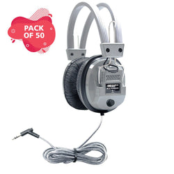 Hamiltonbuhl SchoolMate Deluxe Stereo Headphone with 3.5mm Plug and Volume Control - 50 Pack (HML-SC7V-50)