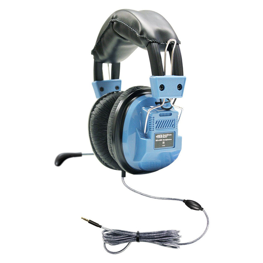 Hamiltonbuhl Deluxe Headset with Gooseneck Mic and In - Line Volume Control plus TRRS Plug (HML - SCG - AMV) - SchoolOutlet