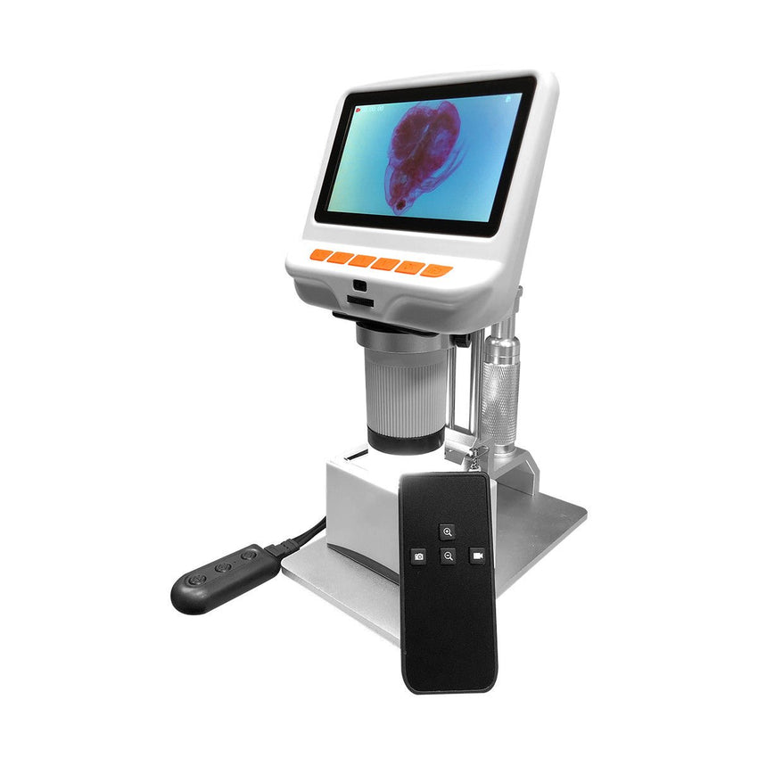 Hamiltonbuhl ScoutPro Microscope with 4” Built - In Monitor and Specimen Slides (HML - SCTP - S24) - SchoolOutlet