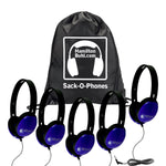 HamiltonBuhl Sack - O - Phones, 5 Blue Primo Headphones (HML - SOP - PRM100 - XXX) - SchoolOutlet