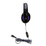 HamiltonBuhl Smart - Trek Deluxe Stereo Headphone with In - Line Volume Control, USB - C Plug and Metallic Purple Accents (HML - ST1PL - C) - SchoolOutlet