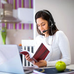 HamiltonBuhl Smart - Trek Deluxe Stereo Headset with Volume Control and 3.5mm TRRS Plug (HML - ST2BK) - SchoolOutlet