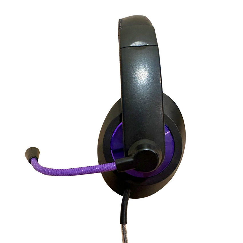 HamiltonBuhl Smart - Trek Deluxe USB - C Plug Stereo Headset with In - Line Volume Control and Metallic Purple Accents - 50 Pack (HML - ST2PLC - 50) - SchoolOutlet