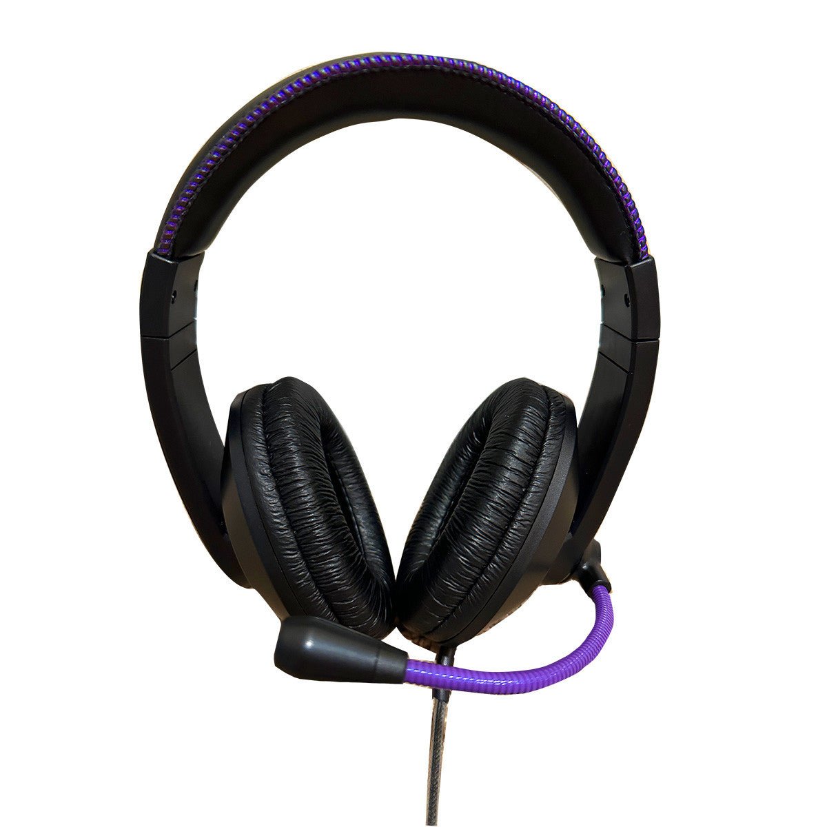 HamiltonBuhl Smart - Trek Deluxe USB - C Plug Stereo Headset with In - Line Volume Control and Metallic Purple Accents - 50 Pack (HML - ST2PLC - 50) - SchoolOutlet