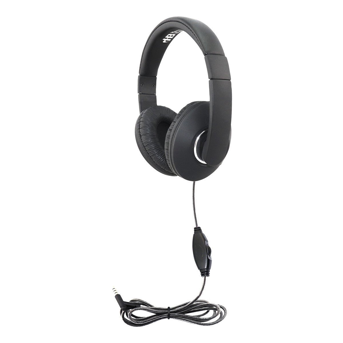 HamiltonBuhl Smart - Trek Mini Headphone with In - Line Volume Control and 3.5mm TRS Plug (HML - STM1BK) - SchoolOutlet