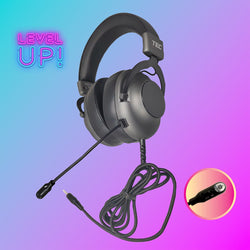 HamiltonBuhl Deluxe Stereo Esports Gaming Headset with Volume Control and 3.5mm TRRS Plug (HML-TEC-HB2)