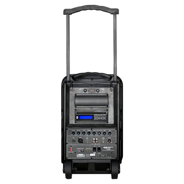 HamiltonBuhl High Quality PA System - DVD/CD/MP3 Bluetooth and Wireless Handheld Microphones (HML - VENU100A) - SchoolOutlet