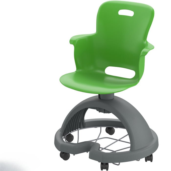 Haskell Education Ethos Series Mobile School Chair with Storage Base 18"H (2ES1X0) - SchoolOutlet